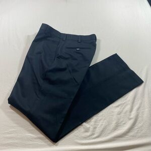 Roundtree & Yorke Black Dress Pants Slacks Men 30-32 office casual cotton pants